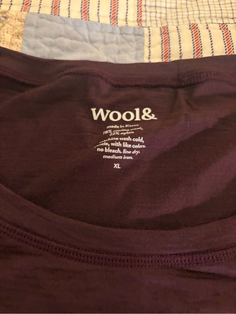 Wool& Halsey Raglan Tunic, Size XL - Picture 6 of 6